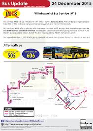 It is also a main route to cameron highlands, batu gajah and kellie's castle from north. Withdrawal Of Bus Service Im18 Bus Interchange Net