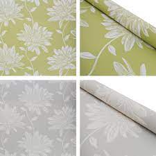Laura Ashley Josephine Dove Grey Moss Green White Floral Wallpaper Flower Ebay Laura ashley wallpapers sale main color: ebay