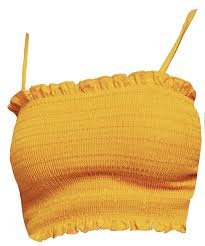 Kimmiecla Yellow Tank Top Girl Outfits Crop Top Outfits