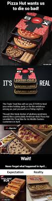 Pizza Hut Announced The Triple Treat Box But 9gag Food Food Pizza Hut