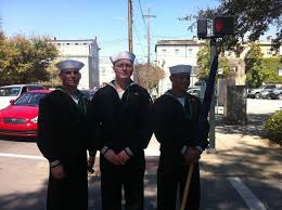 St. Patrick's Day: Sailors showered in kisses