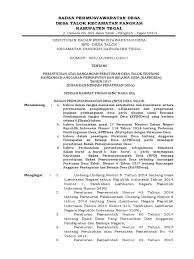 Belum lengkap dan belum benar dikembalikan kepada kepala dinas pemberdayaan masyarakat dan desa desa untuk. Sk Bpd Ttg Apbdes Pdf