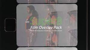 Super8 Film Overlay Pack Overlays Polaroid Template Film