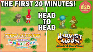Story Of Seasons Friends Of Mineral Town Switch Gba Head To Head Comparison The First Day Youtube