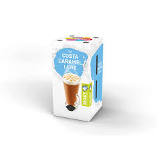 Costa coffee's new golden caramel range say hello to the summer with costa coffee's new golden caramel range. Costa Caramel Latte Pods For Tassimo Coffee Machine