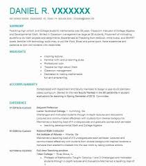Every graduate student needs a curriculum vitae, or cv. Adjunct English Professor Resume August 2021