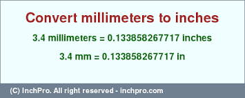 3 4 Mm In Inches Convert 3 4 Millimeters To Inches