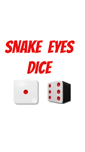 Tap the screen to roll the dice. Snake Eyes Dice Devpost