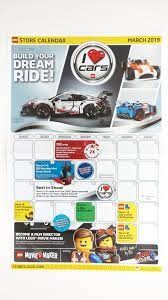 Free to download and print. Lego March 2019 Store Calendar Promotions Events The Brick Fan