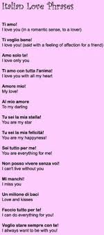 Italian Love Phrases Italian Love Phrases Italian Words Italian Language Learning
