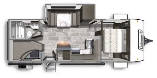 Loved This One Coleman Coleman Light 2455bh Camping World Of Tampa 1694944 Travel Trailer Floor Plans Camping World Rv Sales Lightweight Campers