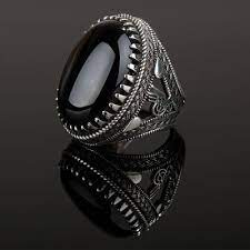 oniks tasli osmanli tugrali yuzuk erkek yuzukleri fashion ring yuzuk
