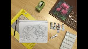 Kids, adults and your entire family! Tutorial Adult Coloring Book Pages To Painting On Any Watercolor Paper Part One Youtube