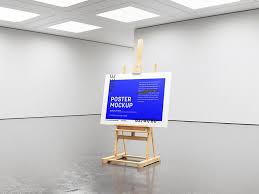 Free Gallery Easel Mockup Mockups Design Free Premium Mockups Mockup Free Mockup Poster Mockup