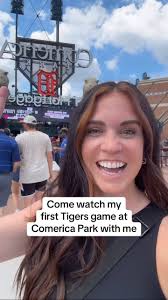 Over or under 100 Tigers outside Comerica Park? 🐯 #detroit #tigers #mlb  #comericapark #baseball #baseballstadium #sports
