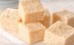 Recette Carres Rice Krispies Au Sucre A La Creme Food Desserts Rice Krispies Recipe