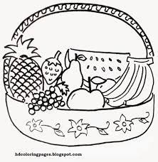 These spring coloring pages are sure to get the kids in the mood for warmer weather. Fruit Basket Coloring Pages To Print Coloring Home