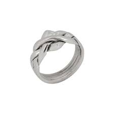 Mmx men's carved symmetrical pattern wedding band white gold $770.00 usd. 9ct White Gold Puzzle Ring