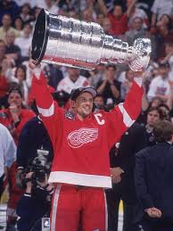 Steve Yzerman Detroit Red Wings Three Stanley Cups 1996 97 1997 98 2001 02 Detroit Red Wings Steve Yzerman Red Wings Hockey