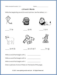 Let's work on the sentence examples which will help you in understanding the application of the schwa. Phonics Worksheet To Reinforce Initial Sounds