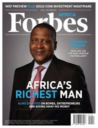 Africa's Richest Man" Aliko Dangote Covers the May Issue of Forbes Africa |  BellaNaija