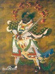 wu daozi 吳道子 吴道子 天王图 天宝年间 742 755 一天唐玄宗忽然想起蜀中嘉陵江山清水秀 妙趣横生 遂命吴道子乘驿传赴嘉陵江去写生 到了嘉陵江 吴道子漫游江上 纵目远眺 此地好山好水 一幕一景地掠过 当时的体会与 japan painting painting