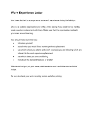 13 Work Experience Letter Templates Pdf Word Free Premium Templates