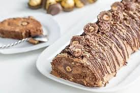 La Buche Ferrero Rocher Recettes Et Delices Buche Ferrero Rocher Gateaux Alimentaires Alimentation