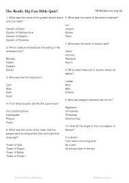 There are questions for all different age and difficulty levels: Printable Bible Trivia Questions Bible Quiz Bible Quiz Questions Bible Questions