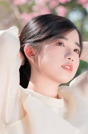 Milk White Flower Between Pure Peach Petals