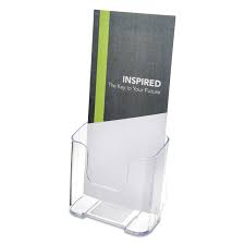 Shop for office wall organizers online at target. Docuholder For Countertop Wall Mount Leaflet Size 4 25w X 3 25d X 7 75h Clear Golden Isles Office Equipment
