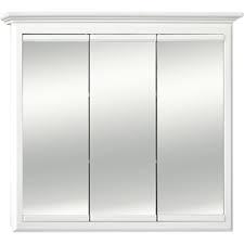 Chances are you'll found another medicine cabinet mirror door hinges better design concepts. Ghi Nantucket Linen White 36 X 30 Triview Medicine Cabinet Home Outlet