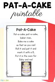 Make me a cake as fast as you can. Pat A Cake Printable Poem And Sequencing Cards Fun A Day