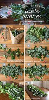 How To Make A Fresh Greenery Table Runner Wedding Flowers Green Table Runner Wedding Table