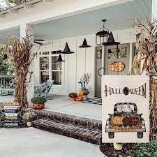 Halloween Garden Flag 12 5 X 18 Inch Vertical Double Sided Welcome Fall Small Garden Flag Fall Yard Outdoor Decoration In 2021 Halloween Front Porch Decor Fall Halloween Decor Fall Decorations Porch