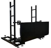 Support de sol pour écran LED noir, structures de truss d'affichage