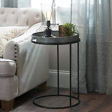 Galvanized Tray Top C Table Kirklands Modern Side Table Side Table Decor Modern Table