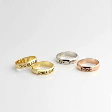 Personalized Ring Custom Engraved Ring Statement Ring Etsy Engraved Rings Mom Ring Statement Rings Etsy