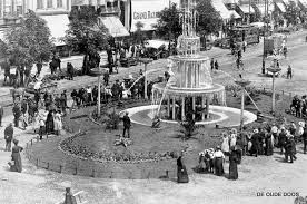 Vismarkt Groningen Fontein En Parkje 1914 Groningen Stad Geschiedenis