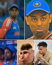 Most handsome cricketer  cute reaction of surya kumar yadav 