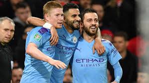 Gabriel jesus (manchester city) is shown the yellow card. Manchester City Vencio 3 1 A Manchester United En La Semifinal De Ida De La Carabao Cup Rpp Noticias