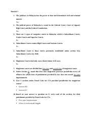 A second class magistrates' court has jurisdiction to try all offenses for which the maximum term of. Tutorial 3 Tutorial 3 1 The Judiciary In Malaysia Has The Power To Hear And Determined Civil And Criminal Matters Yes 2 The Judicial Power Of Course Hero