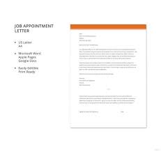 31 printable appointment letter sample forms and templates. 16 Simple Appointment Letters Pdf Doc Free Premium Templates
