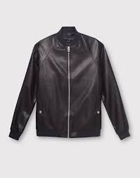 Cazadora Bomber Polipiel 39 99 Ref 5710517 Faux Leather Bomber Jacket Bomber Jacket Zara Bomber Jacket