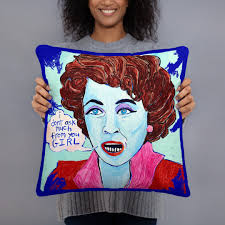 Mommie Dearest Pillow Faye Dunaway Joan Crawford Vintage Mildred Pierce  Whatever Happened Baby Jane Hudson Bette Davis 80S Camp