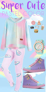 Look Super Cute And Kawaii Sweet With Pastel Color Colourful Outfits Pastel Colors Fashion Pastel Colors