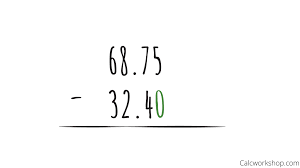 Subtraction is simply taking one number away from the other. Subtracting Decimals Simply Done W 5 Examples