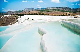 Enjoy the amazing calcium rich hot springs, the famed white outdoor. Fototapete Pamukkale Kalksinterterrassen In Der Turkei Bilderdepot24 De