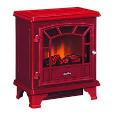 Duraflame 1500 Watt Stove Portable Fan Heater Red Dfs 550 8 The Home Depot Portable Electric Fireplace Portable Fan Heater