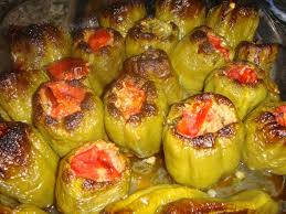Firinda Biber Dolmasi Resimlitarif Com Yemek Tarifleri Yemek Biber Dolmasi